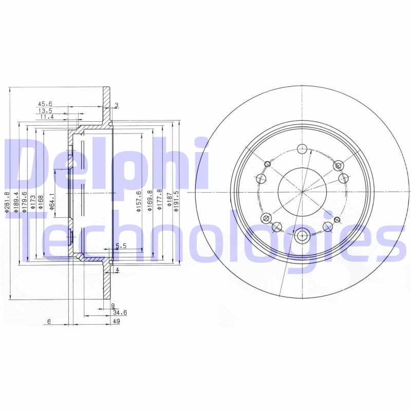 Disc frana BG3979 DELPHI