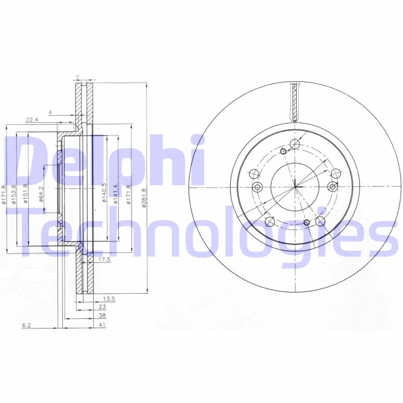 Disc frana BG3980C DELPHI