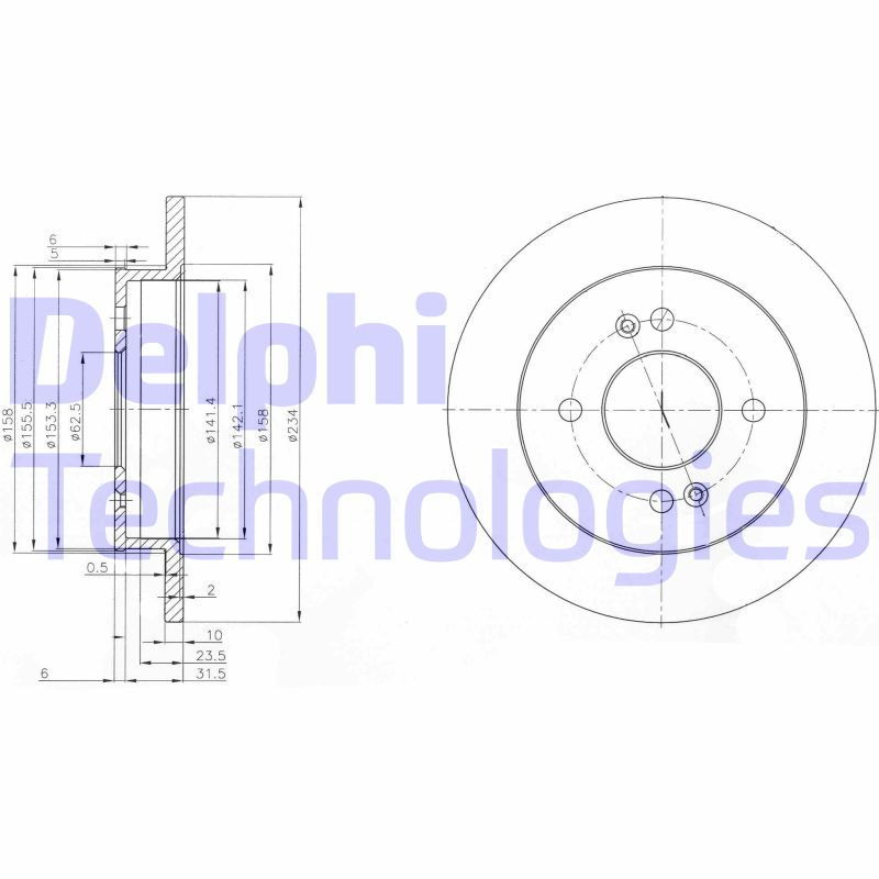 Disc frana BG3981C DELPHI