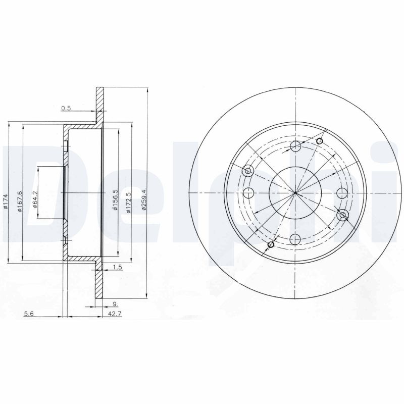 Disc frana BG3983 DELPHI