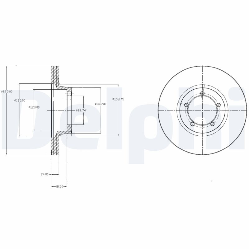 Disc frana BG3984 DELPHI