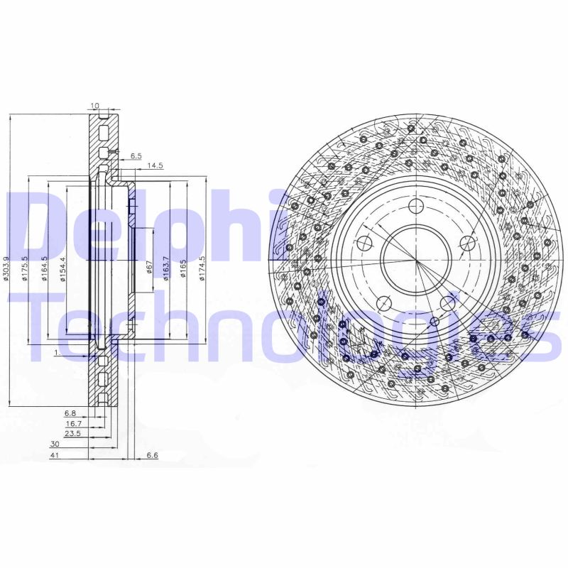 Disc frana BG3986 DELPHI