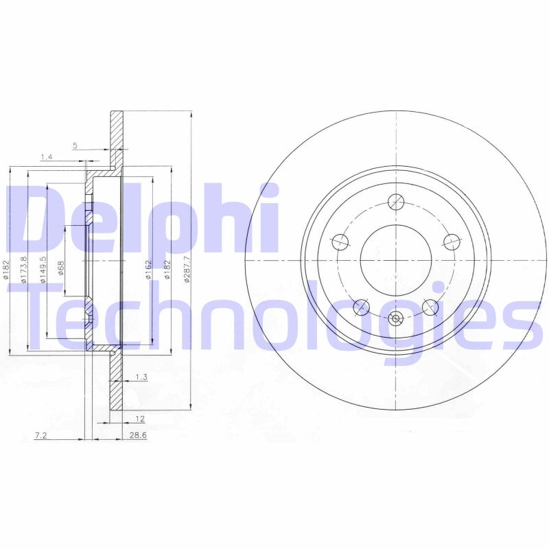 Disc frana BG3996 DELPHI