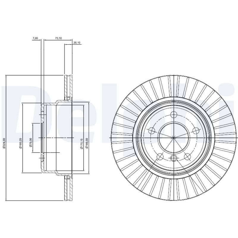 Disc frana BG3999 DELPHI