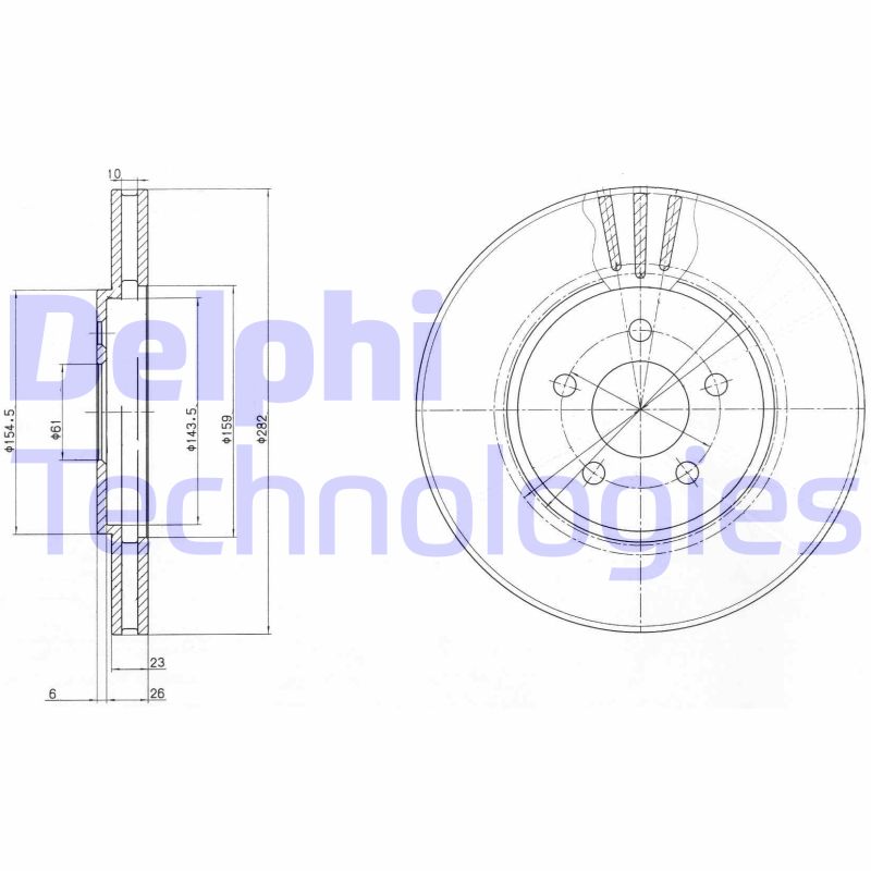 Disc frana BG4000 DELPHI