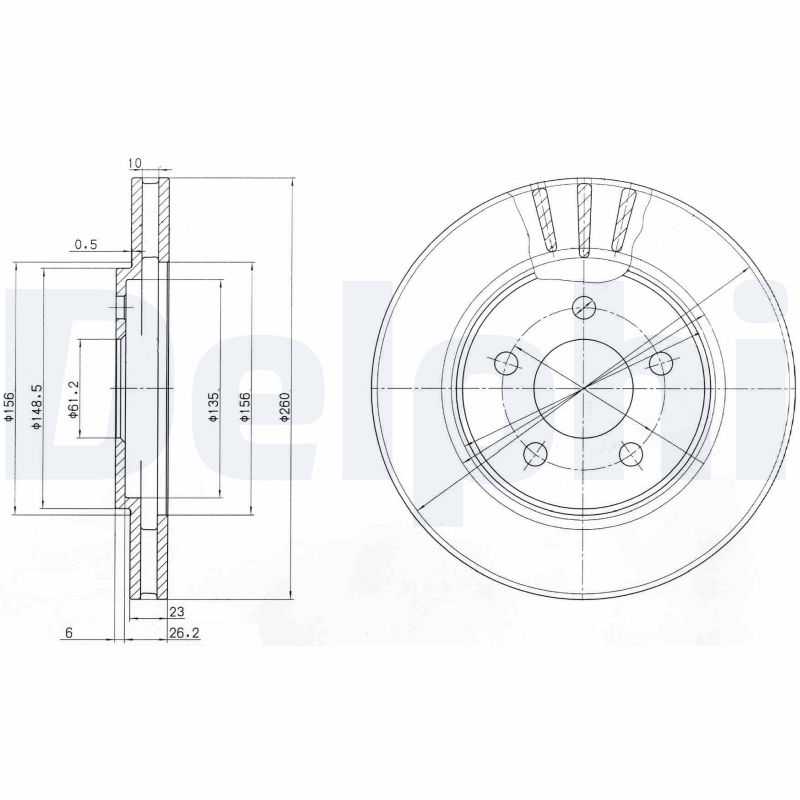 Disc frana BG4001 DELPHI