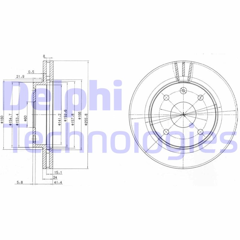 Disc frana BG4003 DELPHI