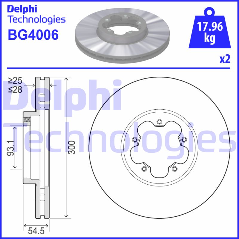 Disc frana BG4006 DELPHI