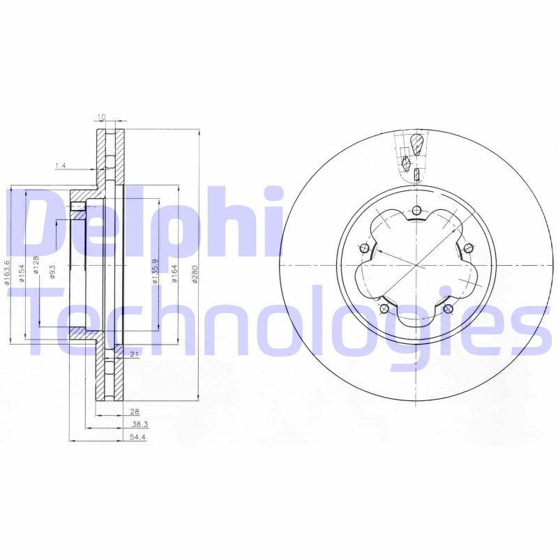 Disc frana BG4007 DELPHI