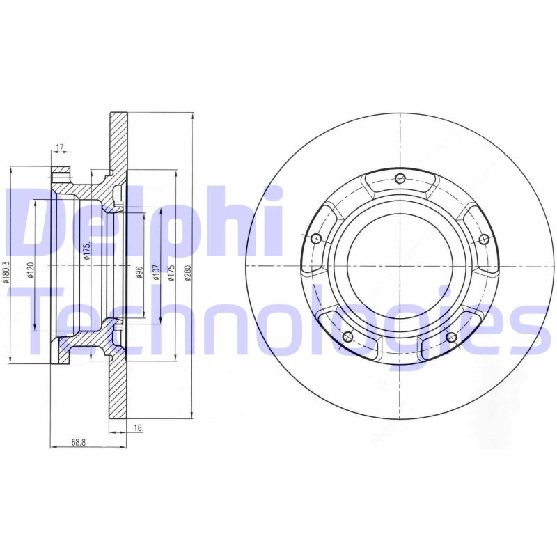 Disc frana BG4008 DELPHI