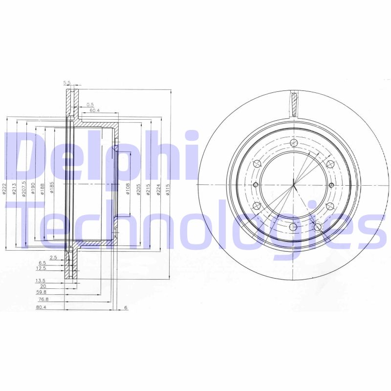 Disc frana BG4014 DELPHI