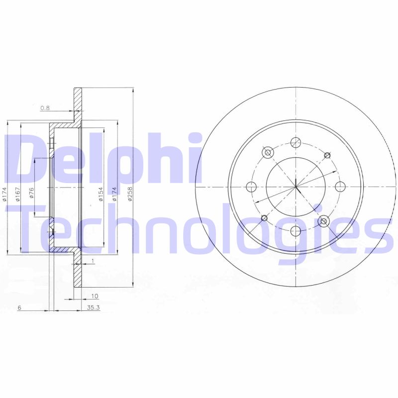 Disc frana BG4017 DELPHI