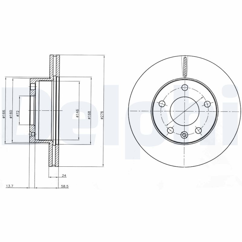 Disc frana BG4022 DELPHI