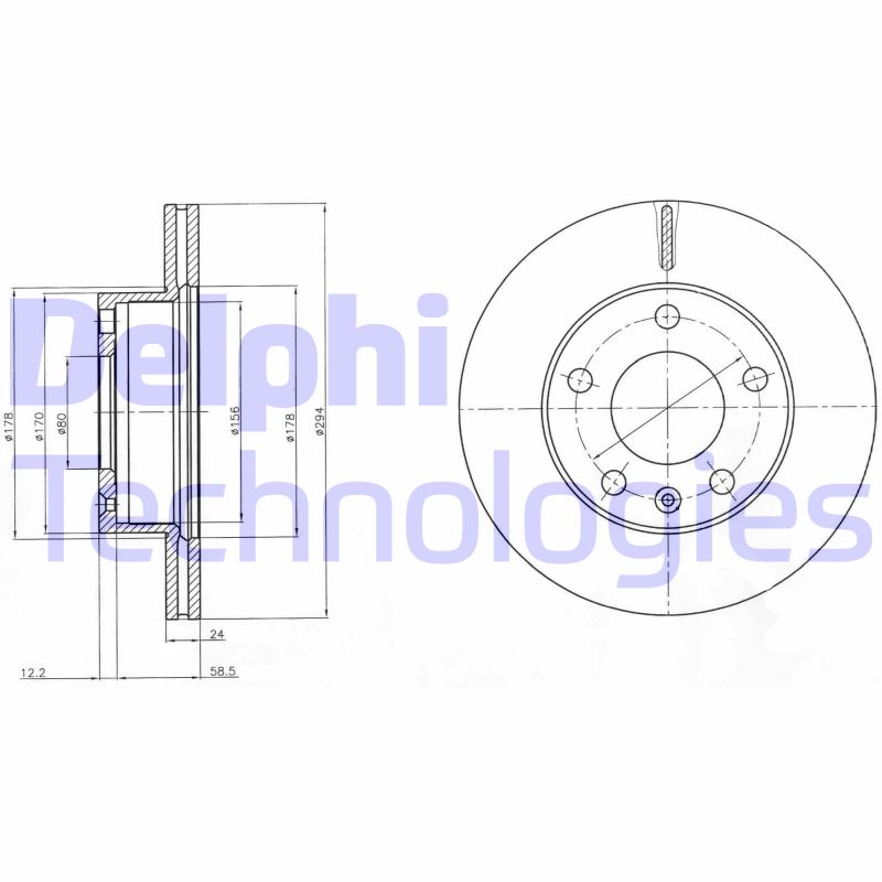 Disc frana BG4023 DELPHI