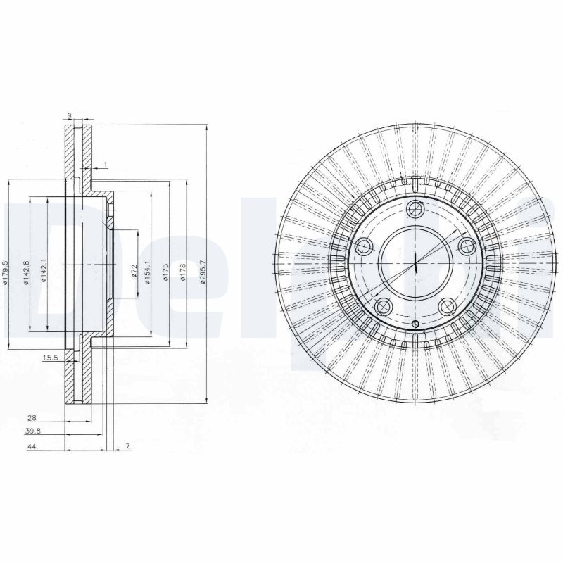 Disc frana BG4027 DELPHI