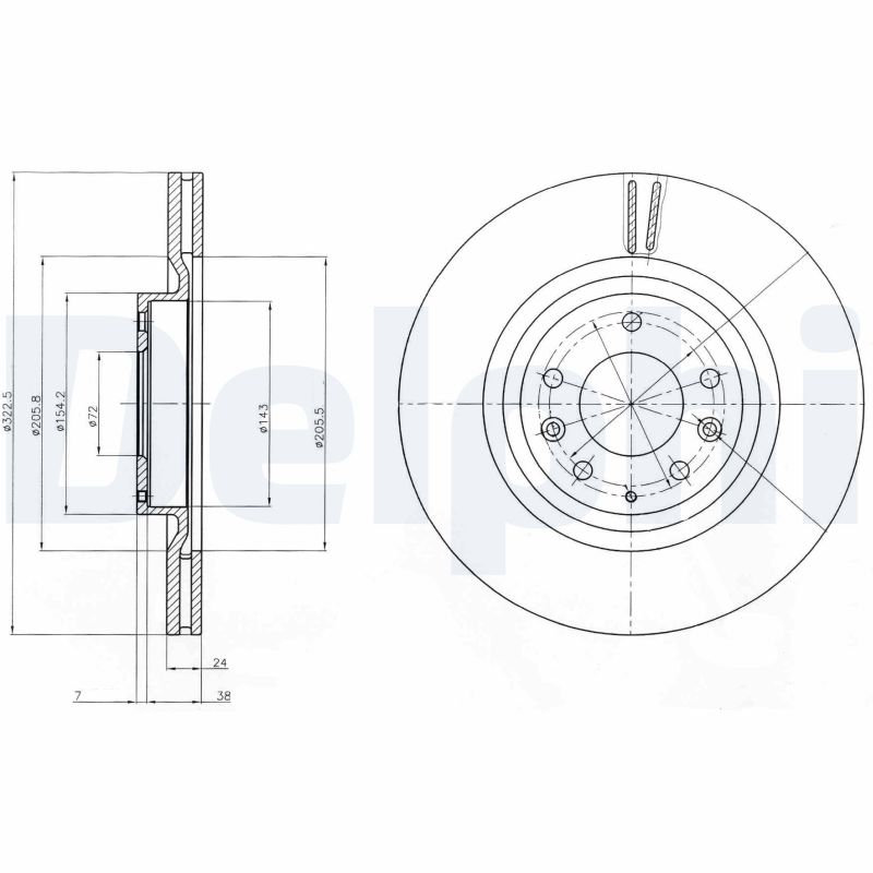Disc frana BG4028 DELPHI