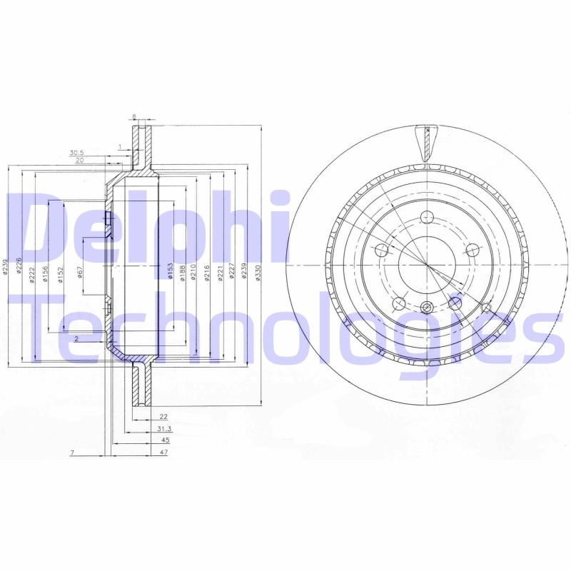 Disc frana BG4030 DELPHI