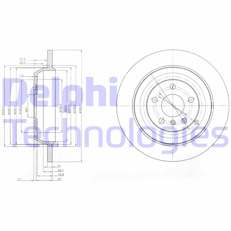 Disc frana BG4031 DELPHI