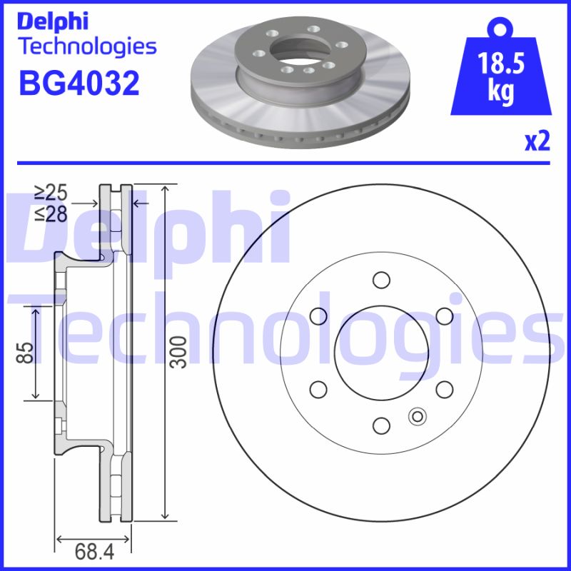 Disc frana BG4032 DELPHI