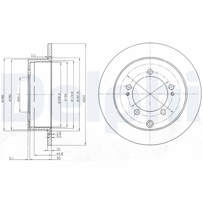 Disc frana BG4037 DELPHI