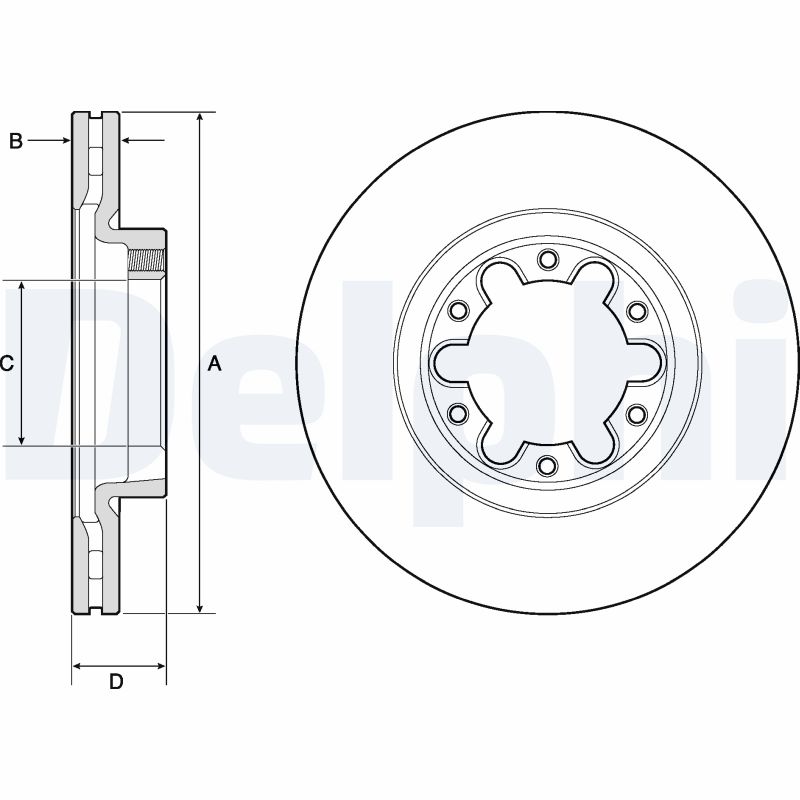 Disc frana BG4039 DELPHI