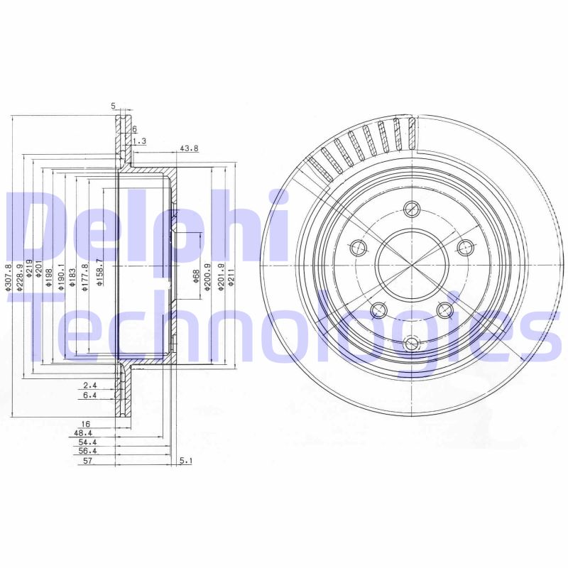 Disc frana BG4041 DELPHI