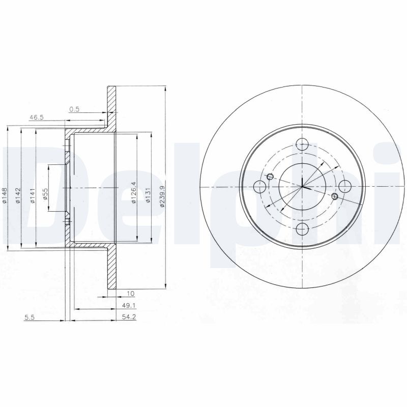 Disc frana BG4050 DELPHI