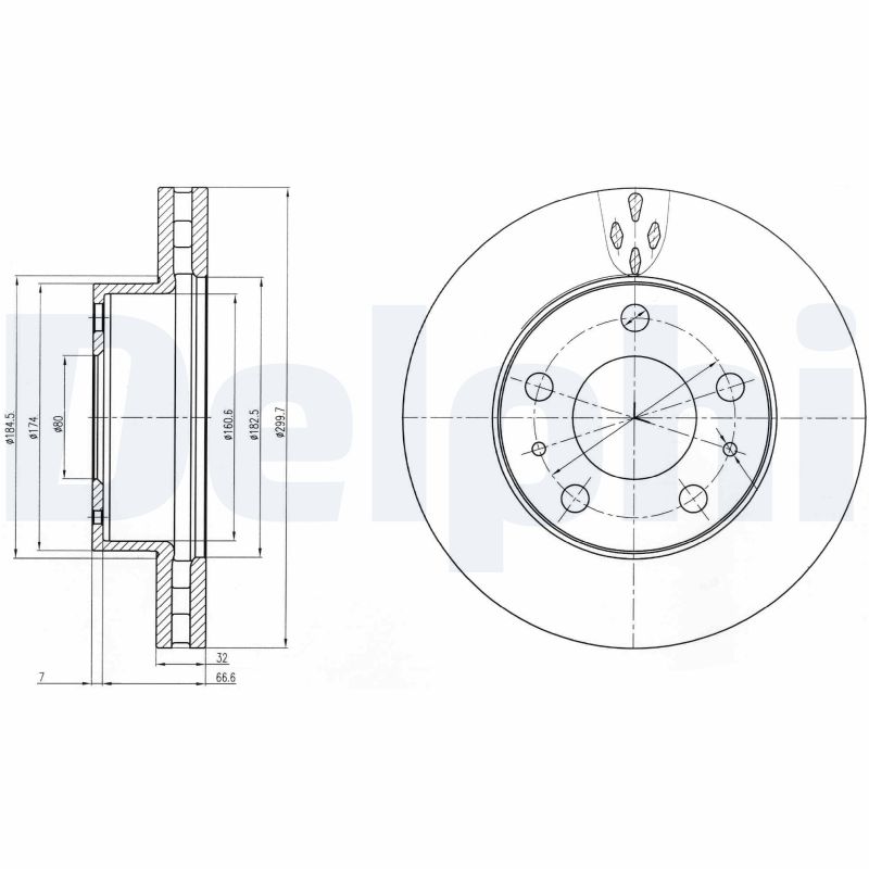 Disc frana BG4060 DELPHI