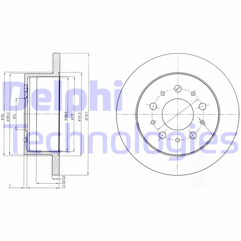 Disc frana BG4061 DELPHI