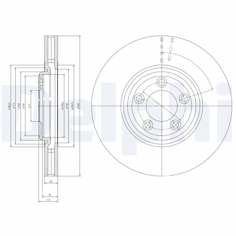Disc frana BG4065 DELPHI