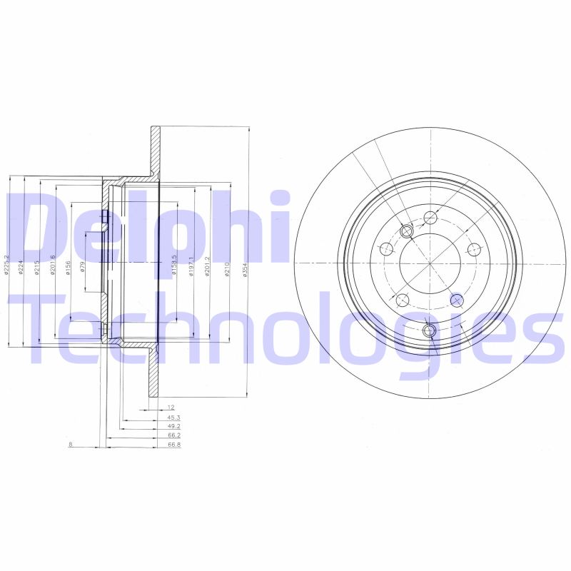 Disc frana BG4066 DELPHI