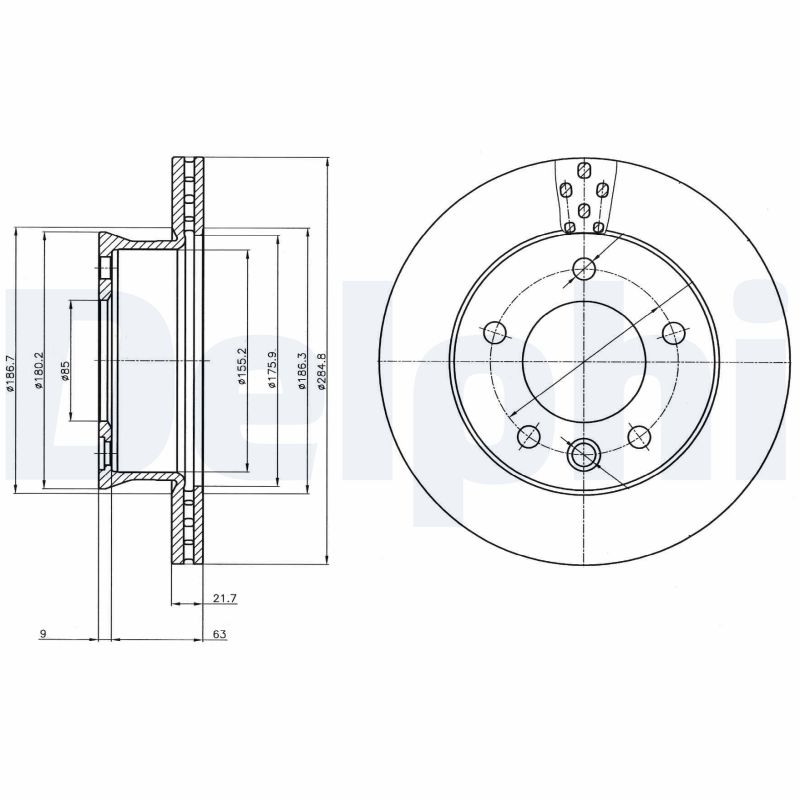 Disc frana BG4067 DELPHI