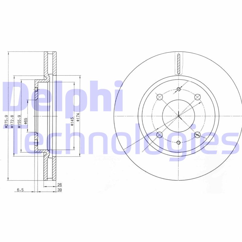 Disc frana BG4068 DELPHI