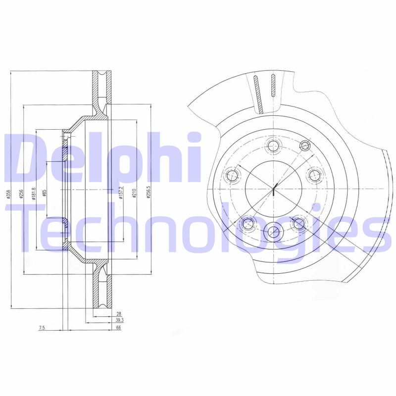 Disc frana BG4070 DELPHI