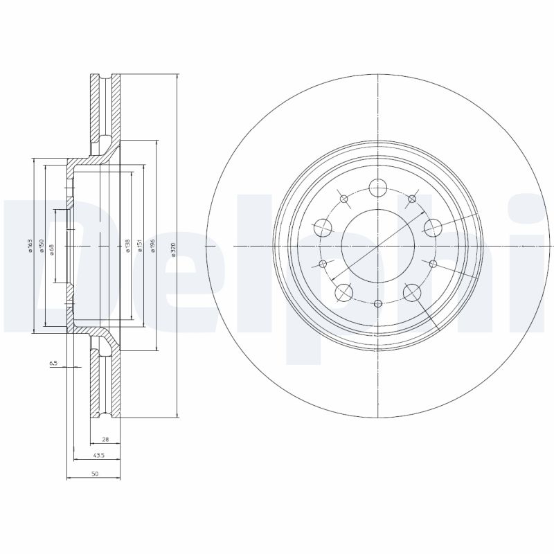 Disc frana BG4071 DELPHI