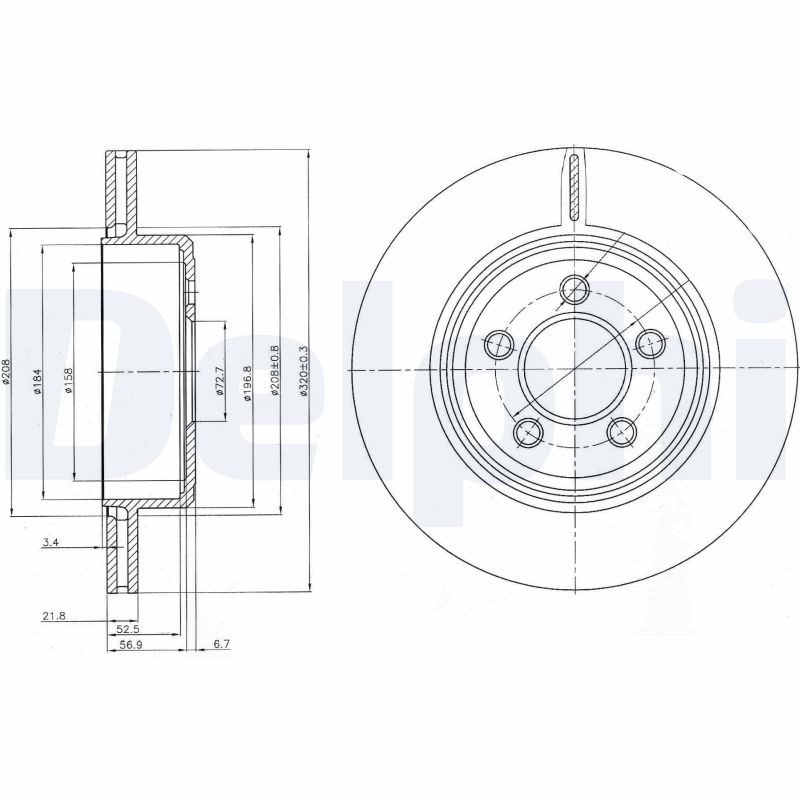 Disc frana BG4073 DELPHI