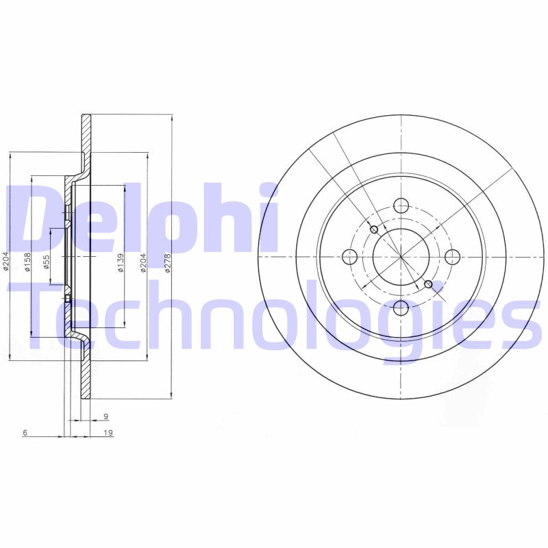 Disc frana BG4076 DELPHI