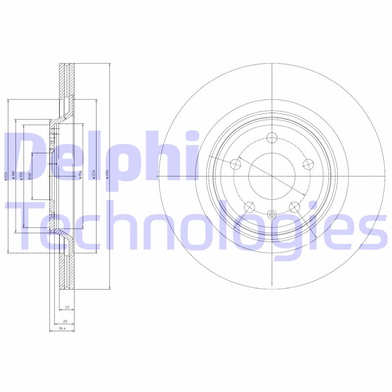 Disc frana BG4078 DELPHI