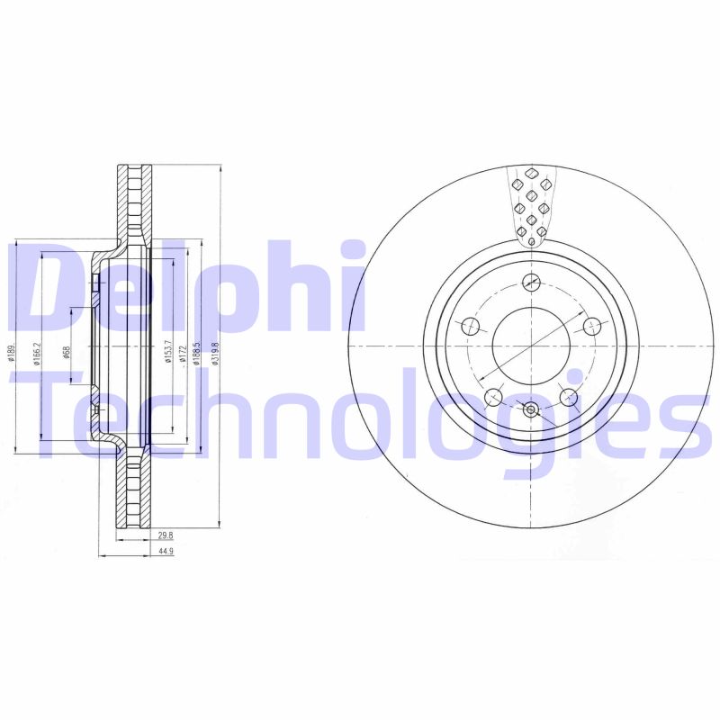 Disc frana BG4080C DELPHI