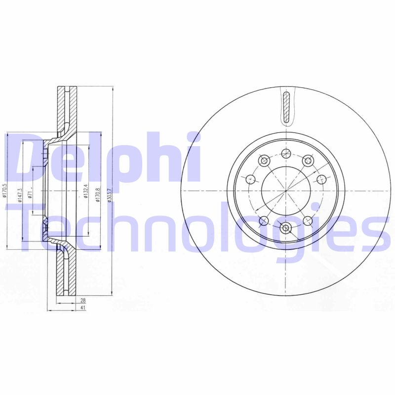 Disc frana BG4083C DELPHI