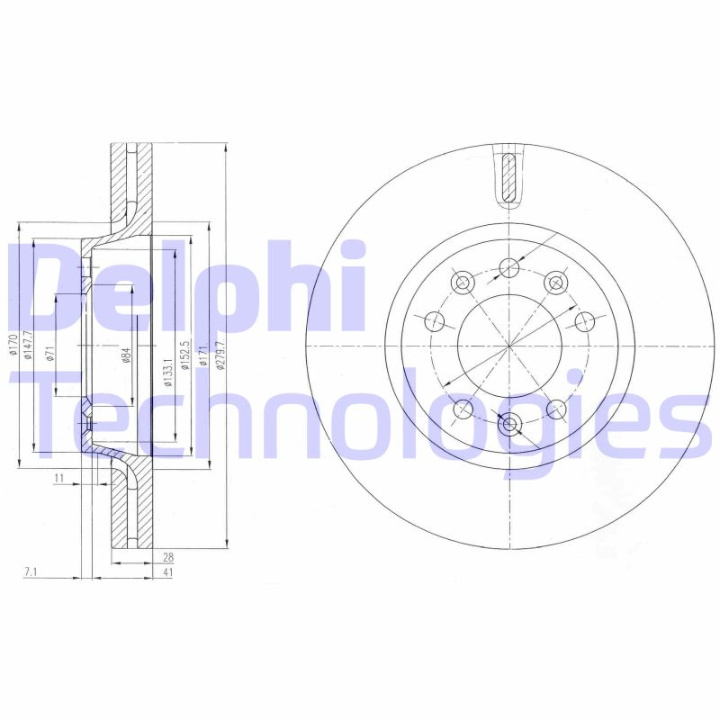 Disc frana BG4084 DELPHI