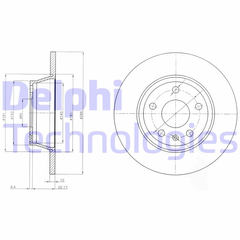 Disc frana BG4089 DELPHI