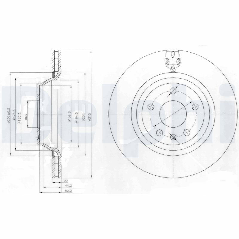 Disc frana BG4090 DELPHI