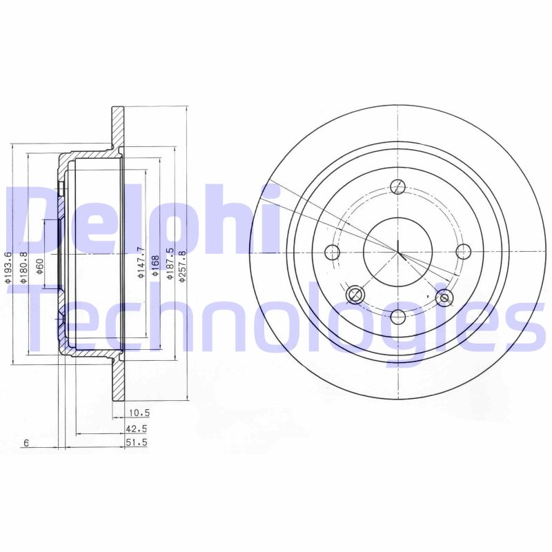 Disc frana BG4091 DELPHI