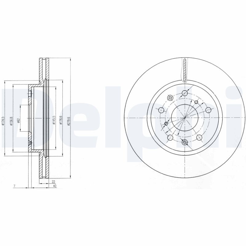 Disc frana BG4093 DELPHI