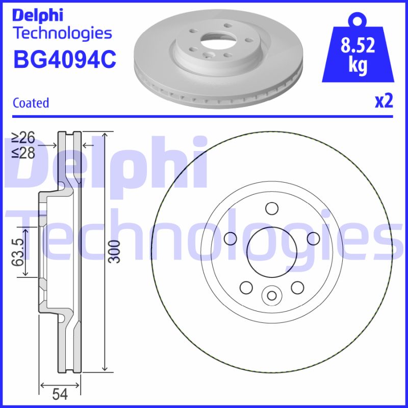 Disc frana BG4094C DELPHI