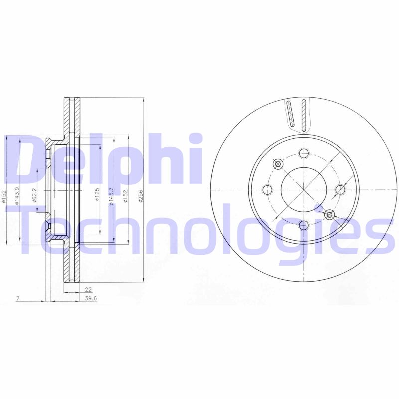 Disc frana BG4096 DELPHI