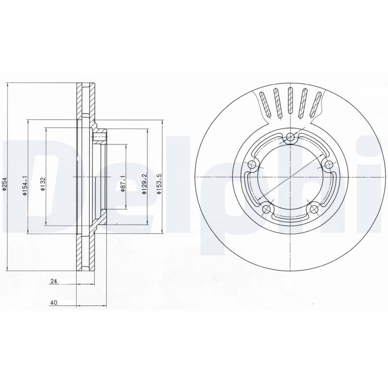 Disc frana BG4098 DELPHI