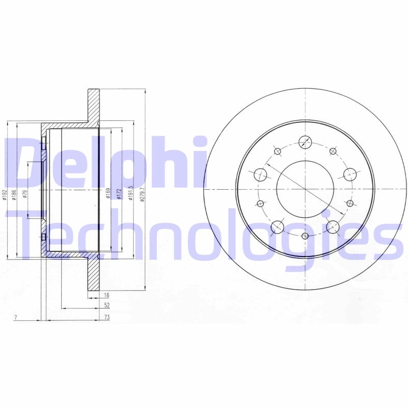 Disc frana BG4099 DELPHI