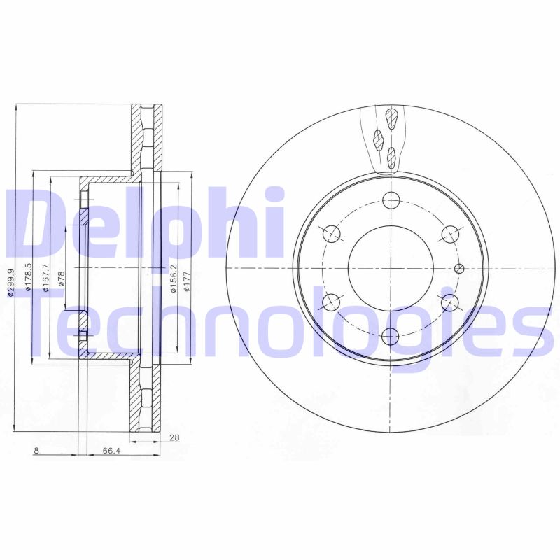 Disc frana BG4100 DELPHI